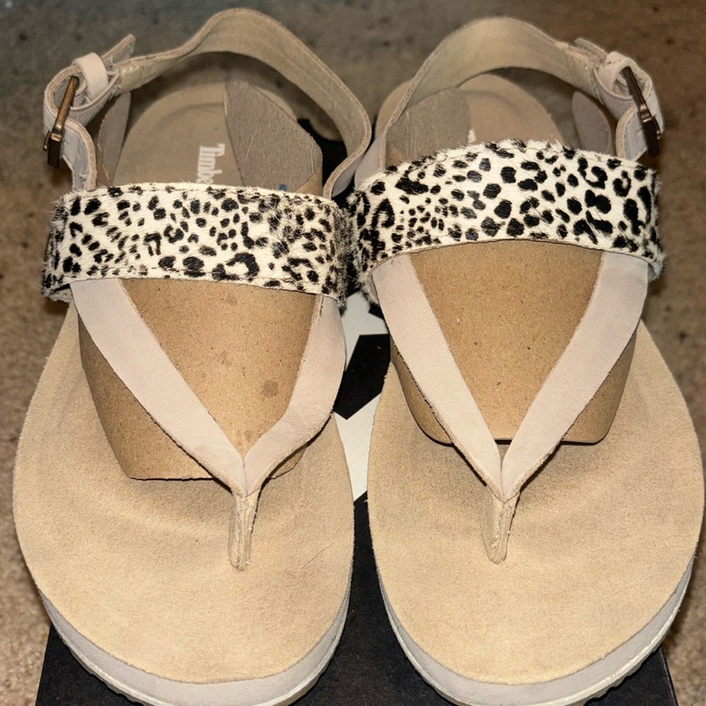 Like New condition Timberland suede and pony hair sandal